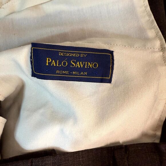 Palo Savino Wool Blend Dress Pants Bremen Trousers Mens Size 37‎ Reg Cut - Picture 2 of 12